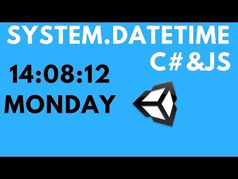 Unity5 - Mostrar la Hora actual//System.DateTime//C# & Js |JSPTUTORIALES