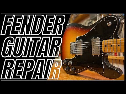 Fender Telecaster Deluxe 1975 Vintage Guitar Repair/Restoration