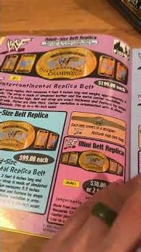 This Wrestling Belt Catalog Is Pure Nostalgia! #shorts