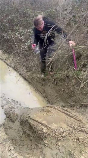 Woman Falls Into a Mud Puddle || ViralHog