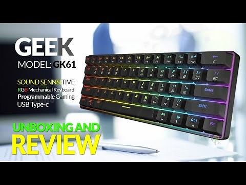 Geek GK61 Optical Mechanical Keyboard - Unboxing & Review