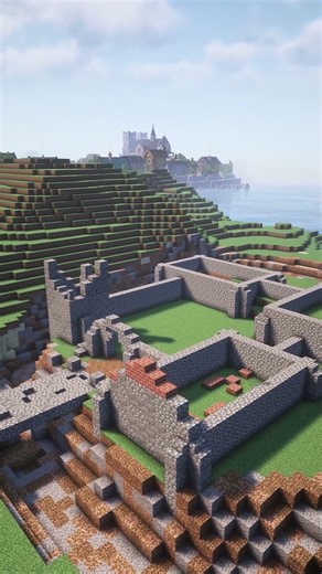 Add some Ruins to add lore to your world #minecraft #minecraftbuilding #buildideas