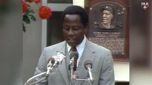 2.1K views · 148 reactions | Two baseball legends 朗 On this day in 1982, Hank Aaron and Frank Robinson were elected into the National Baseball Hall of Fame and Museum! | MLB Network | Facebook