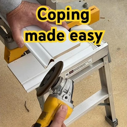 Quick tip on coping baseboard #DIY #Trim