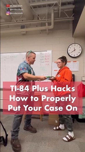TI-84 Plus Tips and Tricks: Putting the Cover on your Calculator…the right way! #ti84 #hacks #tips