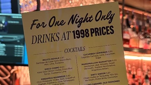 Birmingham bar slashes drinks prices for one weekend as chain turns back time