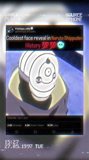 Cooldest face reveal of Naruto Shippuden 🥶🥶🥶
