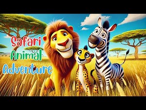 Safari Animals Song for Kids 🦁 | Learn Animals | Fun Educational Sing-Along