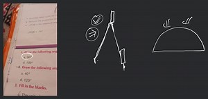 - Read the inner scale till 7- Remove the protractor an- ∠PQR... | Filo