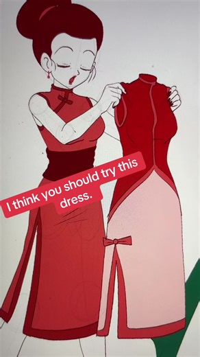 This was so much fun drawing my OC in something other than her cooler squadron armor. I feel like if Komiko were to join into the human society in dragonball, her style would be more alt/goth. Just a little Easter egg, if you noticed the dress that Bulma had in her hands, that’s a call back to one of my old cosplay videos. Can you guess which one it was? #dragonball #dragonballz #bulma #oc #fyp