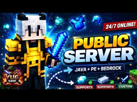 MINECRAFT LIVE | PUBLIC SMP LIVE | JAVA+ BEDROCK SMP! 24/7 ONLINE #minecraft