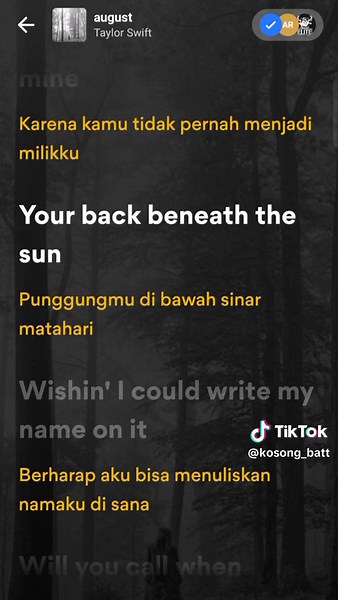 August - Taylor Swift | Lyrics Translation