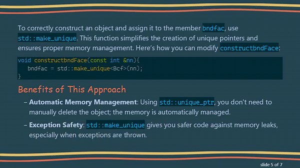 How to Properly Use std::unique_ptr for Nested Classes in C+ +