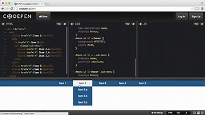 Học CSS - Kỹ thuật tạo dropdown menu nằm ngang đơn giản