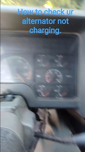 how to check up alternator not charging