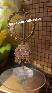 11 reactions · 4 comments | #Beautiful #Designer #jhumka #earrings #with #American #zircon love with multi ❤ | Seasons Collection by Iqra & Eemaan | Facebook