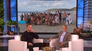 Matt Damon went glamping with Chris Hemsworth. | Ellen DeGeneres