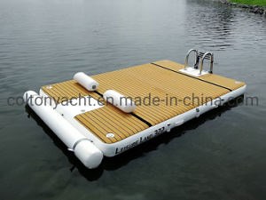 [Hot Item] Durable Drop Stitch PVC Swim Inflatable Floating Platform Air Dock