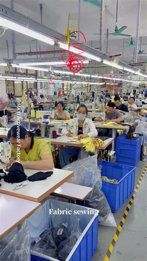 Inside a Real Activewear Factory | How Swimwear & Gym Wear Are Made #youtube #sewing #factory #fyp