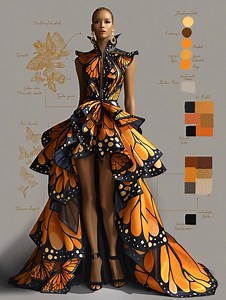 Monarch butterfly gown 🦋 #fblifestyle #fairytale #butterfly #autumnvibes #fall | Artistic Imaginings