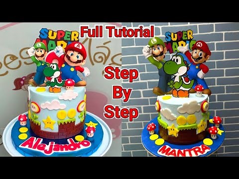 Super Mario Birthday Cake | Mario And Luigi Cake | Super Mario Theme Cake