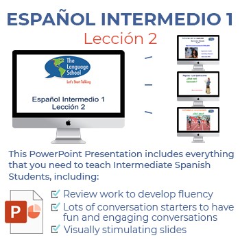 Adult Spanish – Esp Intermedio 1 L2: Routines   Pres Prog | Conv-First No-Prep