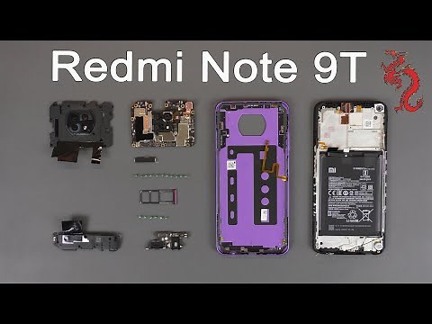 REDMI NOTE 9T // DISASSEMBLY smartphone review FROM THE INSIDE + Microscope