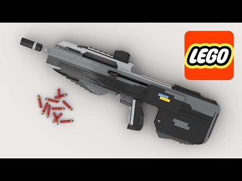 LEGO DIY toy gun That Works HALO BR85HR Assembling and demonstration