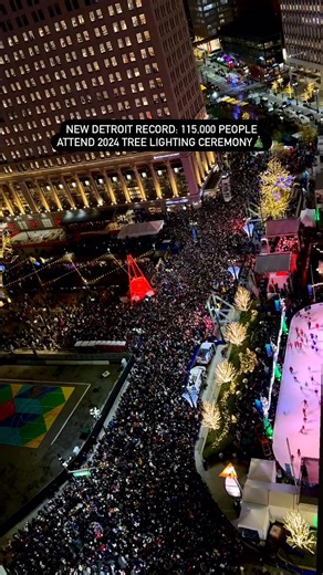 The numbers are in: the 2024 Detroit Tree Lighting Ceremony made history with a new record of 115,000 people visiting Detroit on Friday evening, beating last year’s record of 105k. ❤️✨ Thank you to each and every one of you who joined us in the city to celebrate the kick-off to the holiday season! This is just the beginning. The Rink at Campus Martius presented by Visit Detroit is now open 7 days a week, including holidays, until March 2nd! Visit here for hours and ticket information: https://bi