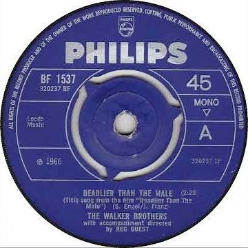 UK New Entry 1966 (401) The Walker Brothers - Deadlier Than The Male