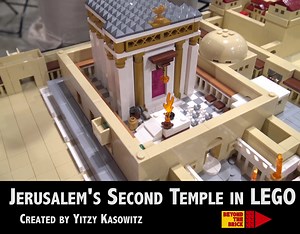 Incredibly detailed LEGO model of the Second Temple! (A smaller version is available for purchase: http://bit.ly/33JryzD) | Beyond the Brick