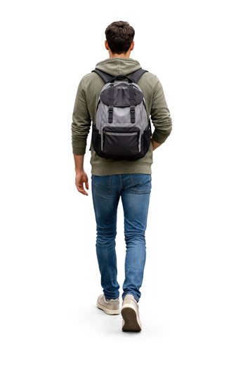 Download free image of Casual urban style backpack. by Jo about person, man, logos, backpack, and clothing 25833759