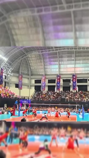 selebrasi si Yola stelah kalahkan jpe #volleyball