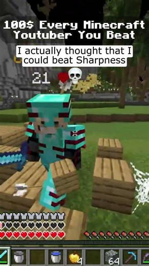 sharpness is the best :( #minecraft