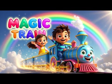Magic Train 🚂✨ | Kids Nursery Rhyme | Little Joy Rhymes | 3D Kids Song | Learning Adventure