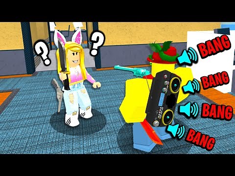 FAKE GUN SOUND TROLLING IN MURDER MYSTERY 2...