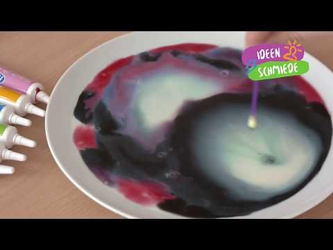 Galaxie auf dem Teller - cooles Experiment zum Nachmachen - Milchstraße für Zuhause