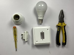 How to wire single bulb with single switch