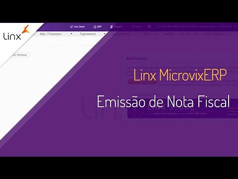 Linx Microvix ERP - Emissão de Nota Fiscal de Venda