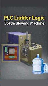 Learn how to program a PLC in Ladder Logic for a bottle blowing machine. This tutorial explains