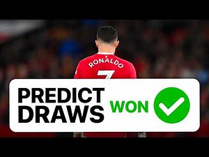 How to PREDICT DRAWS in Football EASILY 💰 with LIVE Example