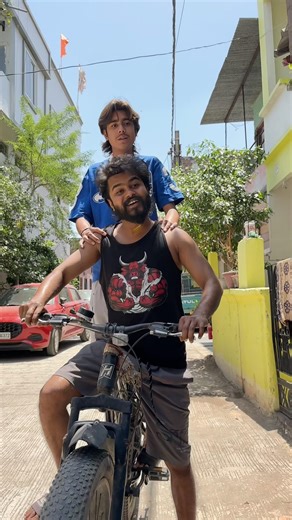 Sabka hero hu me 😎❤️ || #shorts #comedy #foryou #cycle #funny