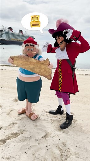 Disney on Instagram: "Captain Hook and his first mate, Mr. Smee, are on Disney Castaway Cay hunting for treasure! But first — barbecue!"