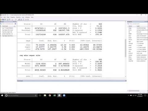 Stata 2SLS with ivregress