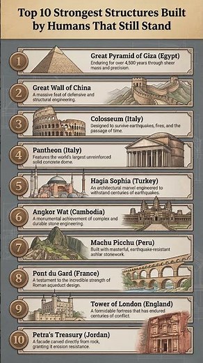 Top 10 Strongest Structures Built by Humans That Still Stand