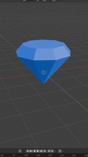 Simple diamond practice #blender #blender3d #ugc #roblox
