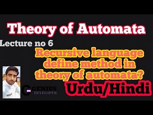 06-Recursive language define method in theory of automata?