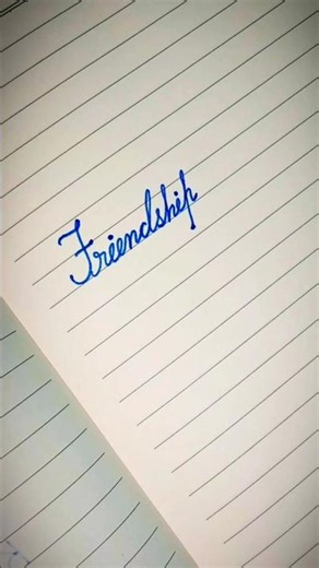 FRIENDSHIP in Cursive ✨ True Bond ❤️#friendship #cursivewriting #handwritinglove #youtubeshorts #art