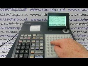 How To Program Your Product Prices & Names Onto Preset Buttons Casio SE-C3500 Cash Register
