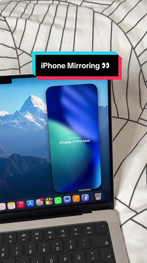 “No phones in class”, meanwhile iPhone Mirroring on your Mac lets you fully use your iPhone anyway 👀 #apple #techtok #iphonemirroring #mactricks